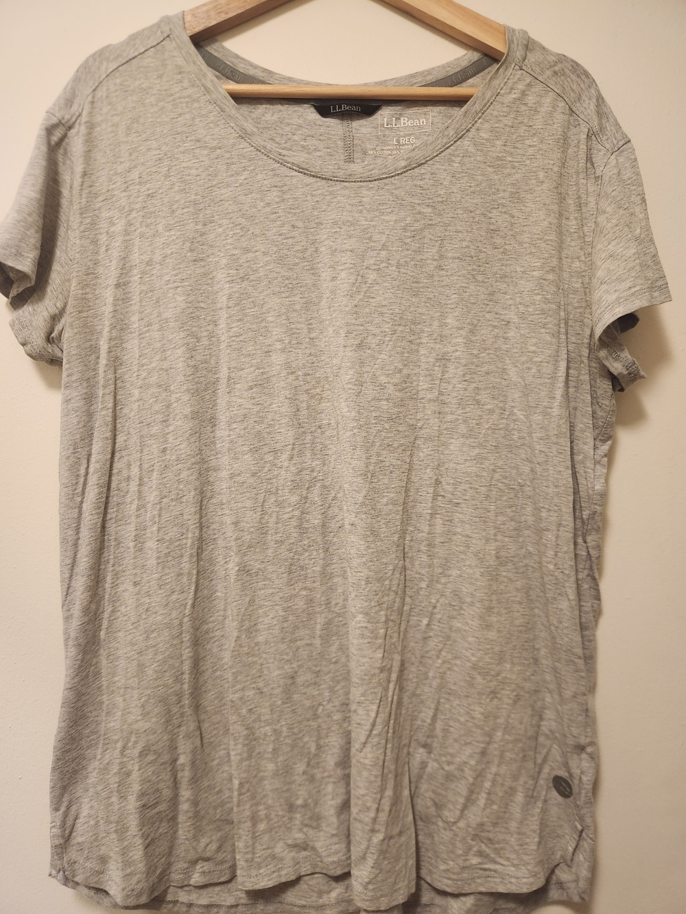 L.L. Bean Women's Heather Gray Short Sleeve Tee